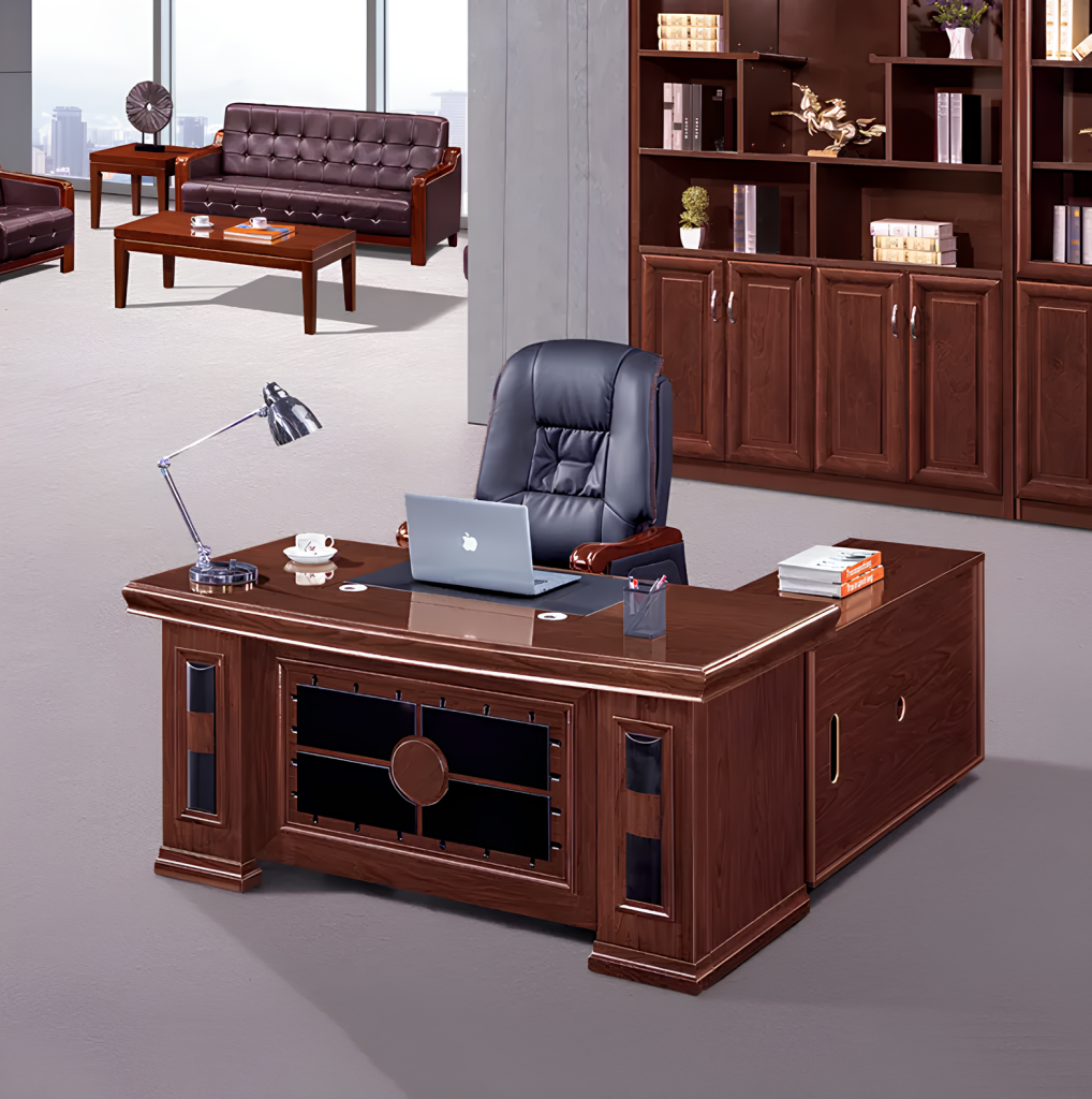 1600mm executive office desk with ample workspace and built-in storage for a professional work environment