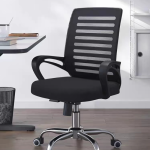 Strong Mesh Swivel Office Chair with adjustable height, ergonomic design, and breathable mesh back for comfort and support.