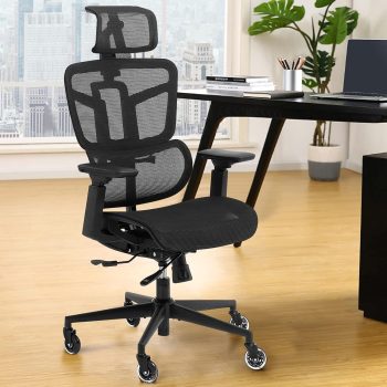 Posture-Correcting Mesh Office Chair with ergonomic design, breathable mesh back, and adjustable features for ultimate support and comfort.