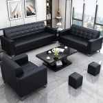 5-Seater Executive Office Sofa with premium upholstery, modern design, and spacious seating for office lounges or meeting areas.