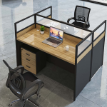 Flexible 2-way modular office design with reconfigurable walls and spaces.