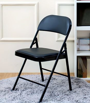 A portable office chair with ergonomic design, lightweight frame, and smooth-rolling wheels, ideal for easy mobility and comfort in any workspace.