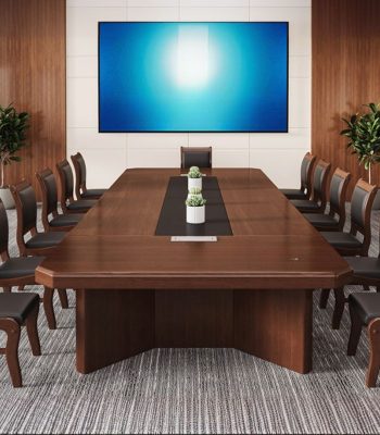 3000mm professional boardroom table with a sleek, modern design, perfect for large meetings and corporate conferences