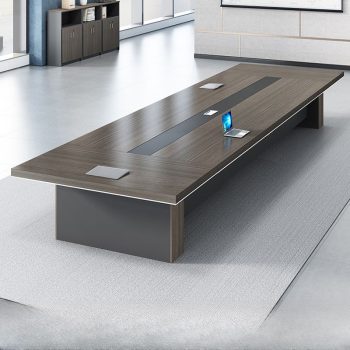 4.8-meter executive boardroom table with a sleek, professional design, ideal for meetings and discussions in corporate environments.