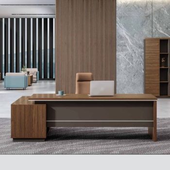 1800mm L-shaped executive desk with a spacious work surface and sleek, professional design for a modern office setup.