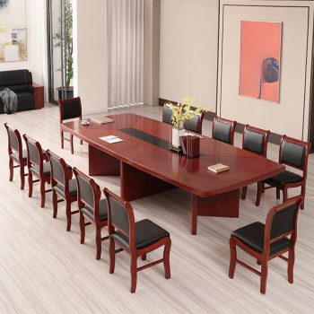 Large corporate boardroom office table (3000mm) designed for professional meetings and conferences