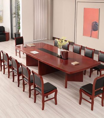 Large corporate boardroom office table (3000mm) designed for professional meetings and conferences