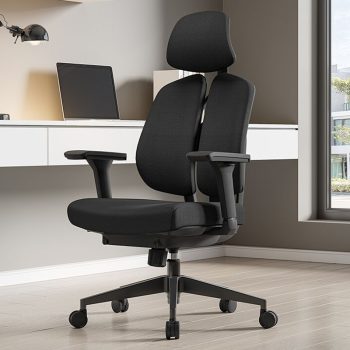 An orthopedic executive office chair designed for comfort, featuring ergonomic support, adjustable settings, and luxurious materials for long-term use.