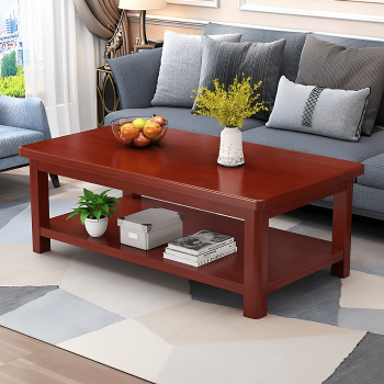 Wooden meeting room coffee table with a sleek design, perfect for office spaces and meetings.