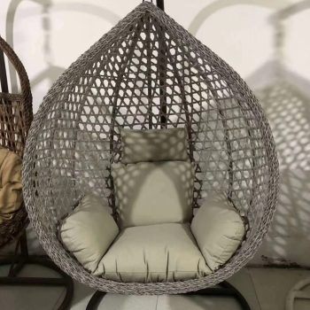 A sweet and cozy outdoor swing hammock, providing a comfortable and relaxing space for lounging in the garden or on the patio.