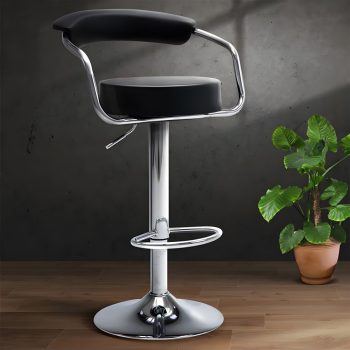 A sleek Kitchen/Counter Swivel Stool with a modern design, perfect for adding comfort and style to any kitchen or counter setting.