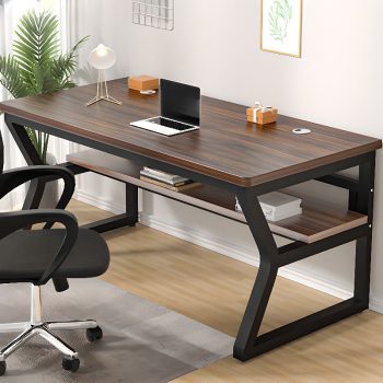 Modern Rectangular Office Desk with a clean, minimalist design, spacious surface, and sturdy construction for a professional workspace.