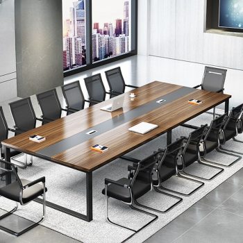 Contemporary 2400mm office meeting table with sleek design, providing a spacious and professional setting for team discussions.