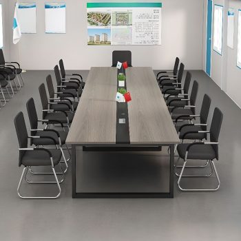 A sleek and professional Corporate Conference Table with a large surface area, ideal for meetings and collaborative work.