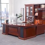 A sleek 1400mm contemporary executive office desk with a spacious work surface, modern design, and high-quality materials for a professional workspace.
