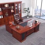 A sleek 1400mm contemporary executive office desk with a spacious work surface, modern design, and high-quality materials for a professional workspace.
