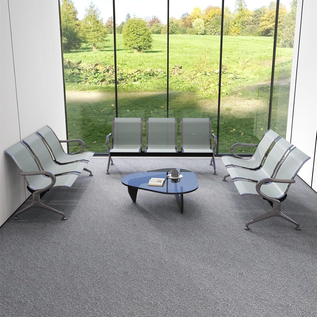 3-Seater Office Reception Bench with modern design and comfortable seating.