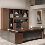 A modern 1600mm corporate work desk with a spacious surface, clean lines, and built-in cable management, ideal for professional workspaces.