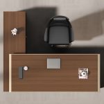 A modern 1600mm corporate work desk with a spacious surface, clean lines, and built-in cable management, ideal for professional workspaces.