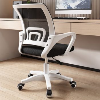 A comfortable office desk mesh chair with armrests, designed for ergonomic support and all-day comfort during work.