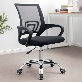 Clerical Modern Mesh Office Chair with breathable mesh back, adjustable seat height, and ergonomic design for enhanced comfort and support.