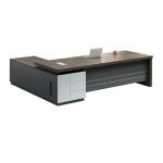 A spacious 1800mm stylish office desk with a sleek, modern design and ample workspace, perfect for a professional office setting.