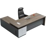 A spacious 1800mm stylish office desk with a sleek, modern design and ample workspace, perfect for a professional office setting.