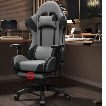 A sleek reclining leather gaming chair with adjustable features, designed for ultimate comfort during long gaming sessions.