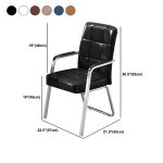 Elegant Executive Office Visitor Chair with padded seat and armrests for professional comfort.