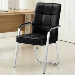 Elegant Executive Office Visitor Chair with padded seat and armrests for professional comfort.