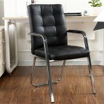 Elegant Executive Office Visitor Chair with padded seat and armrests for professional comfort.